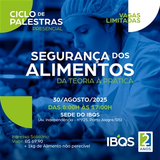 CICLO DE PALESTRAS - IBQS 2 ANOS